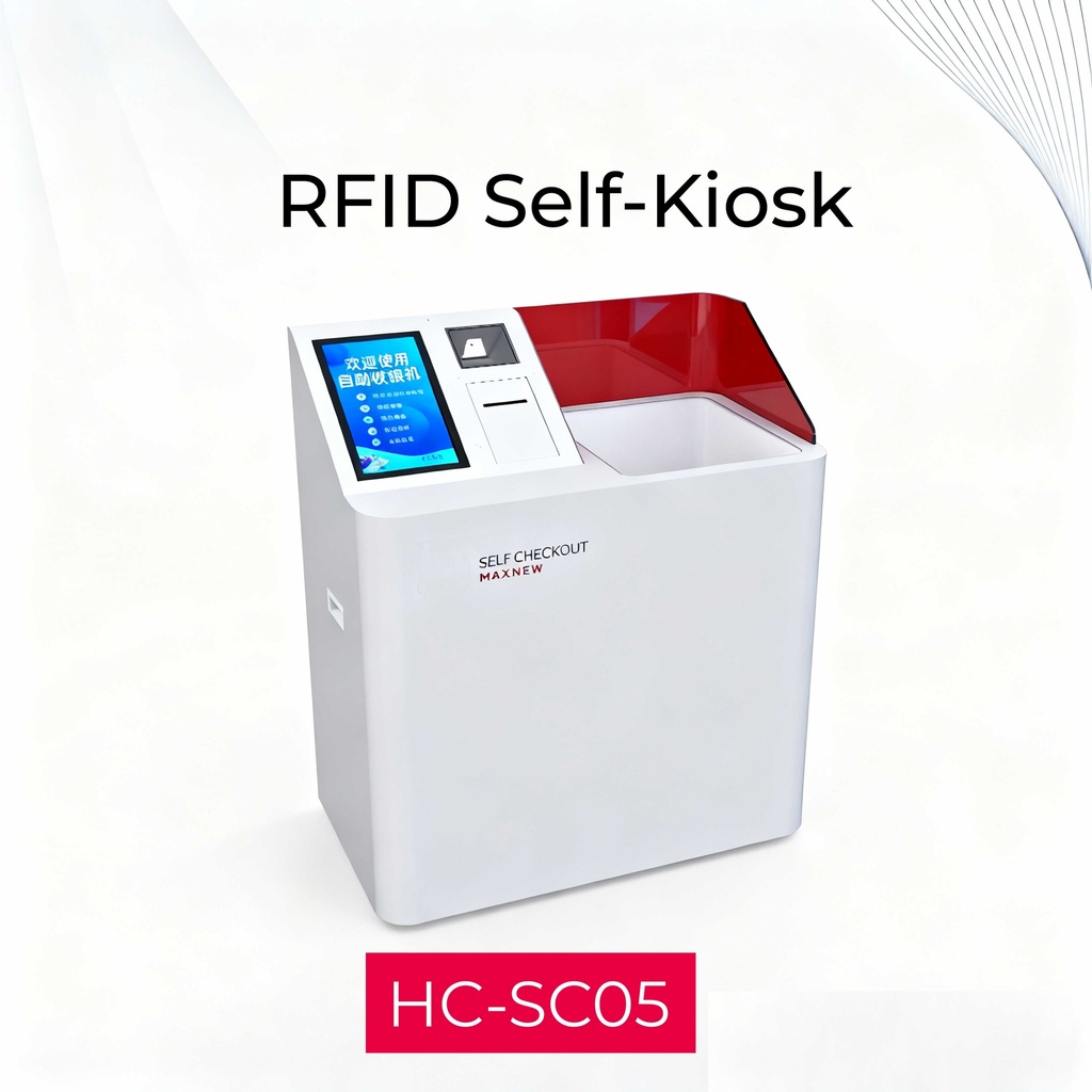 HC-SC05-UHF Self-Service Checkout Kiosk With Odoo POS